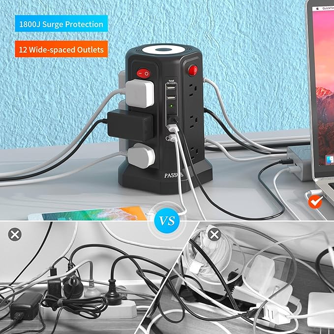 Surge Protector Power Strip - Image 5