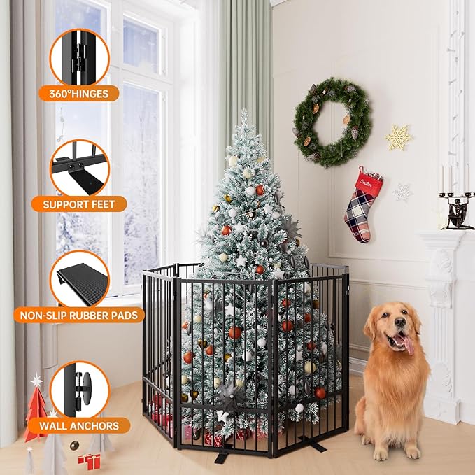 Full Metal Freestanding Dog Gate - Image 5