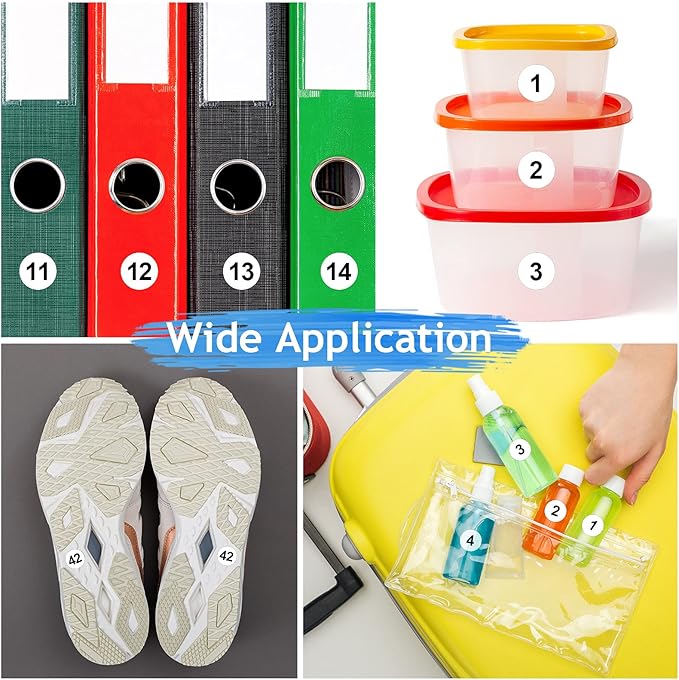 Outus 5000 Pcs 0.4 Inch 1 to 100 Number Stickers Small Number Dot Labels - Image 5