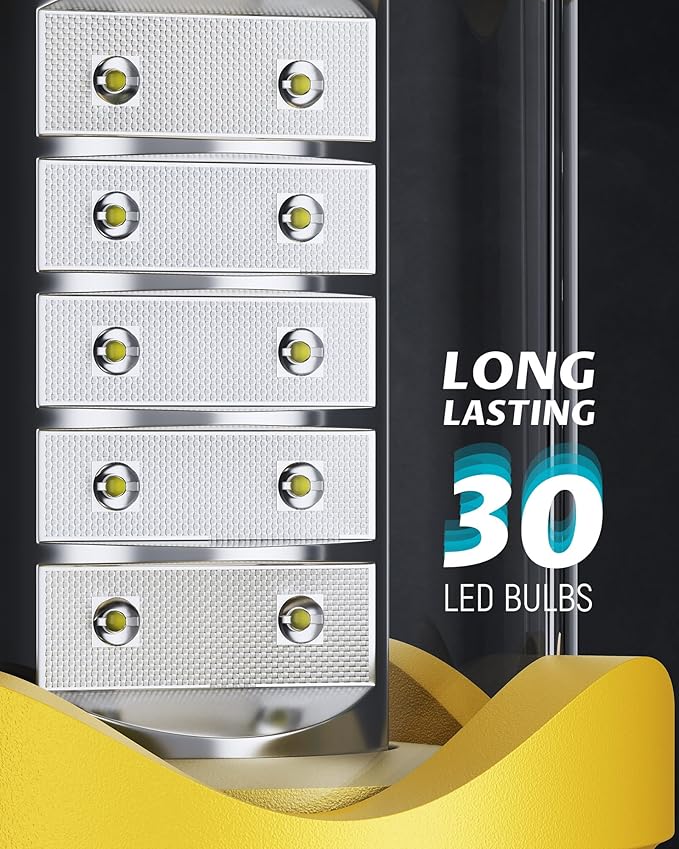 Lichamp 4 Pack LED Camping Lanterns, Battery Powered Camping Lights LED - Image 5
