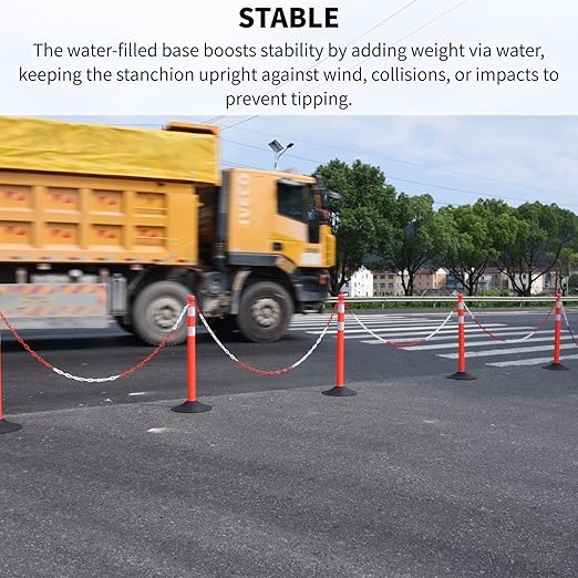 6 Pack Traffic Delineator Post Cones - Image 5