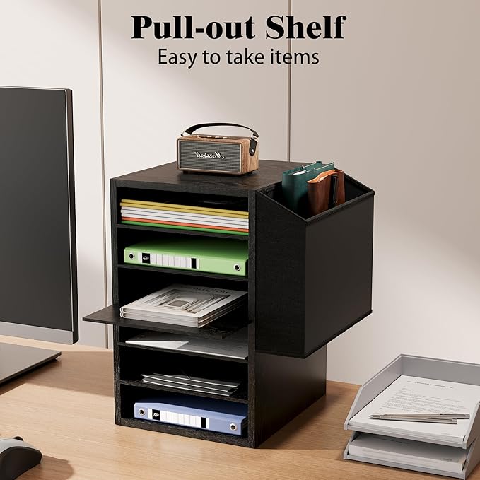 Literature Organization Paper Storage Slot, Office Desk File Organizer - Image 3