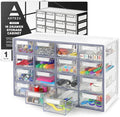 Arteza 16 Drawer Organizer and Storage Cabinet – Clear Plastic, Stackable by ARTEZA