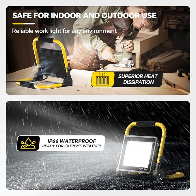 10000 Lumen LED Work Light: Portable Work Light - Image 2