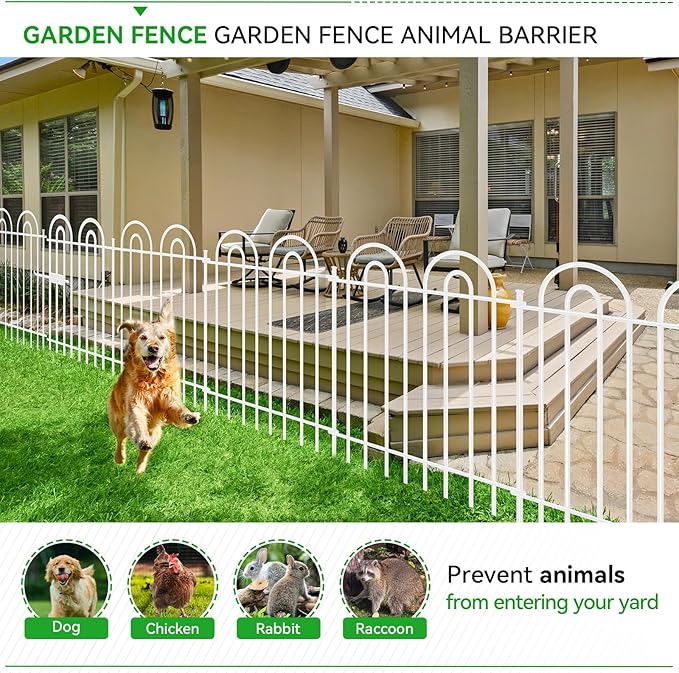 10 Panels Decorative Garden Fence - Image 4