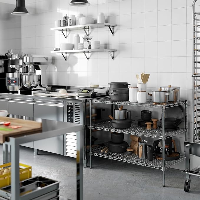 24" Deep x 42" Wide x 34" Height Wire Shelving Kit | 3-Tier | NSF Commercial - Image 8