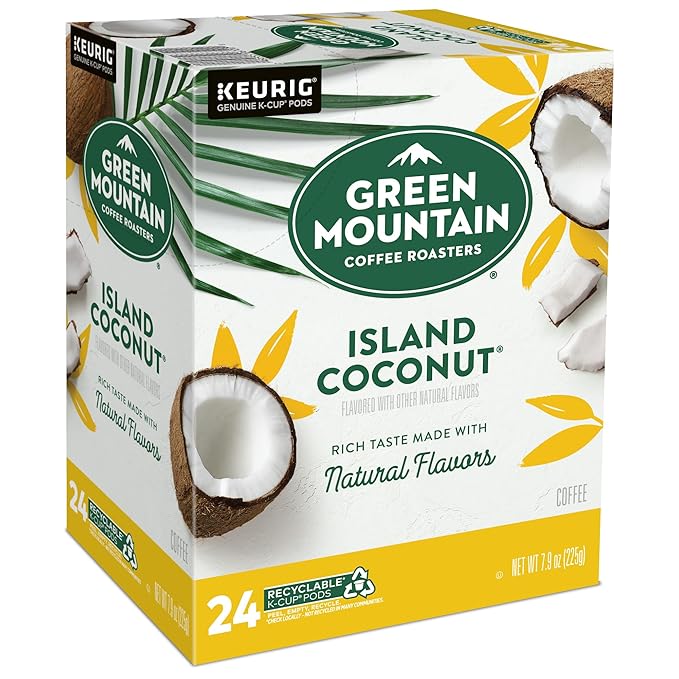 Green Mountain Coffee Roasters Island Coconut Keurig Single-Serve K-Cup Pods - Image 12