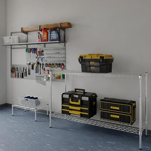 18" Deep x 54" Wide x 34" Height Wire Shelving Kit | 2-Tier | NSF Commercial - Image 2