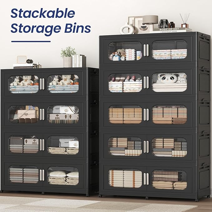 800QT Large Stackable Storage Bins - Image 7