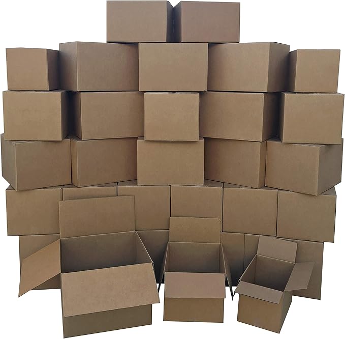 Amazon Basics Cardboard Moving Boxes in Small, Medium and Large Sizes by AmazonBasics