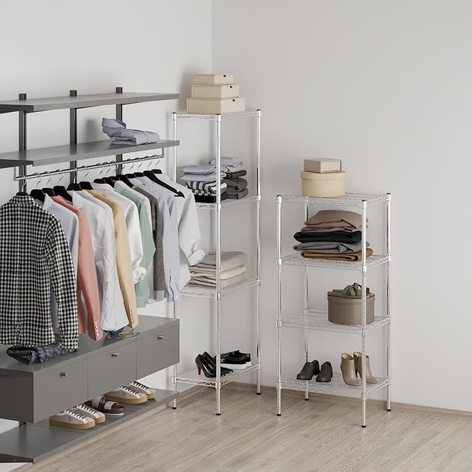 18" Deep x 24" Wide x 54" Height Wire Shelving Kit | 4-Tier | NSF Commercial - Image 7