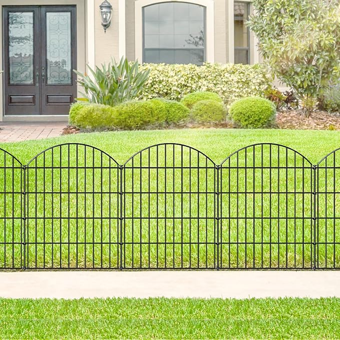 Metal Garden Fence 36in x 23.3ft, 10 Panels + 11 Stakes Dog Fences Border Fence - Image 6