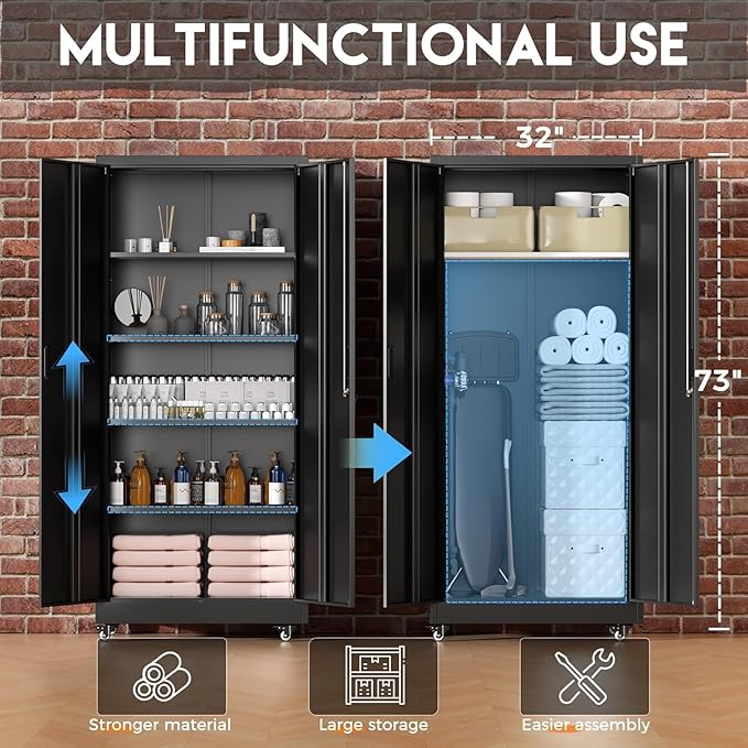 Greenvelly Metal Storage Cabinet - Image 3