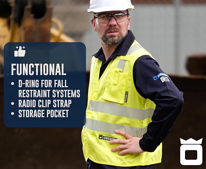 Oberon FR ARC Rated Hi Vis Safety Vest - Image 6