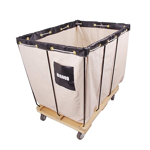 Canvas Basket Bulk Truck, Service Carts 16 Bushel Knock Down Truck, 20.0 cu. ft by HIGOOD