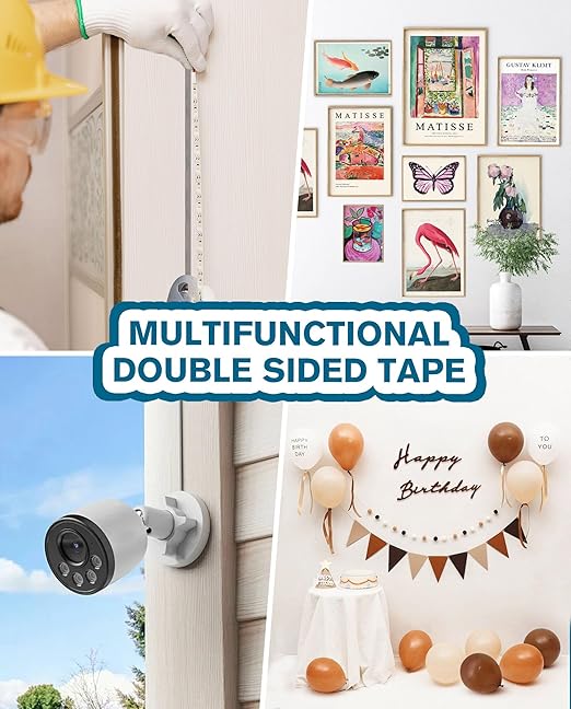 Tesa Double Sided Tape Heavy Duty 0.4in x 36ft 68211, Adhesive Mounting Tape - Image 6