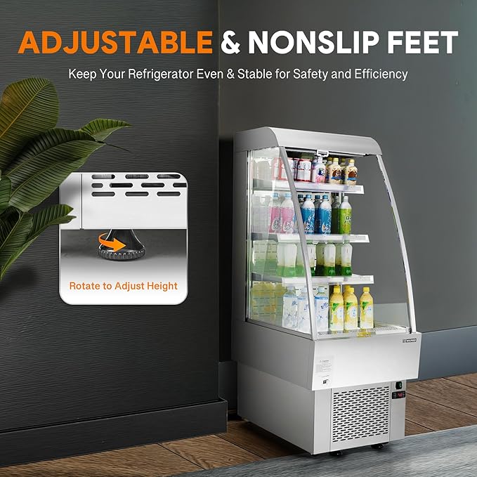 WILPREP Commercial Display Refrigerator, Grab and Go Display Refrigerator - Image 4