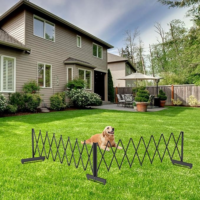 16 FT Industrial Metal Expandable Barricade，Retractable Traffic Fence - Image 8