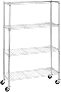 Amazon Basics 4-Shelf Adjustable, Heavy Duty Storage Shelving Unit by AmazonBasics