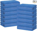 Moving Blankets 12 Packs, Extra Large 80"x72" Furniture Moving Pads, Reusable by Diamond+UP