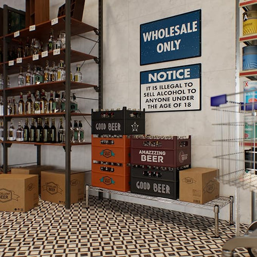 14" Deep x 48" Wide x 8" Height 1-Tier Wire Shelving Kit | NSF Commercial - Image 2
