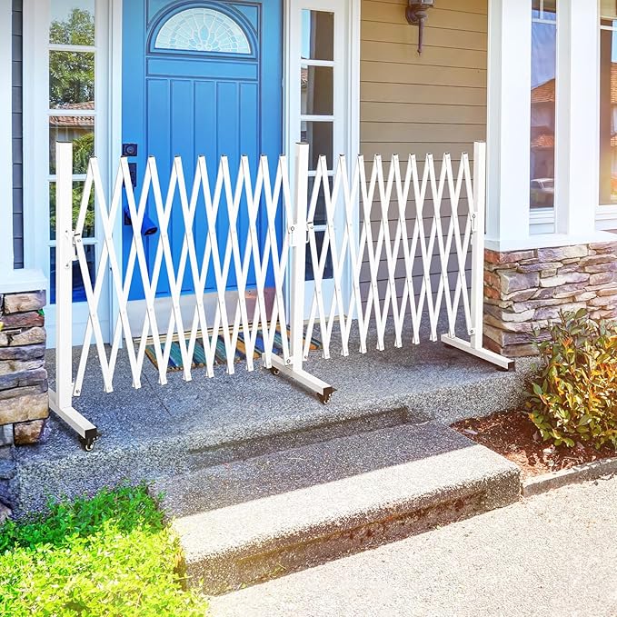 TECSPACE Aluminum Expandable Garden Fence, Portable Barricade Gate - Image 8
