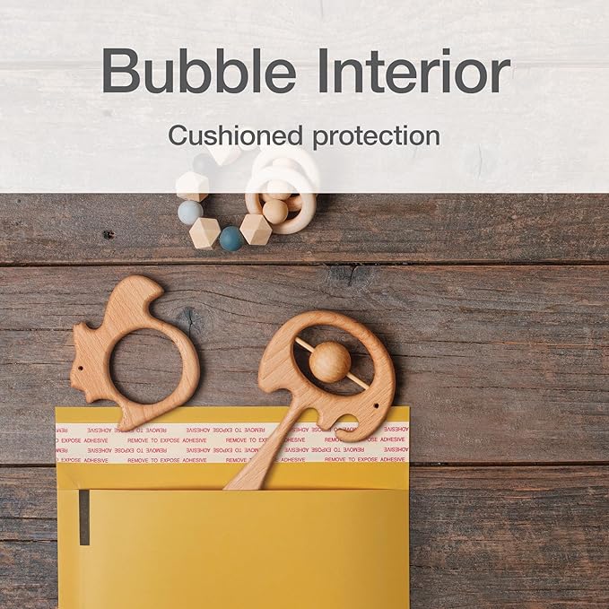 Quality Park Bubble Mailers, 6 x 9 Inch, Kraft Padded Envelopes, Durable Brown - Image 2