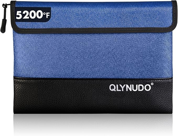 5200℉ Fireproof Money Bag for Cash, Fireproof Bag, Fireproof Pouch for by QLYNUDO