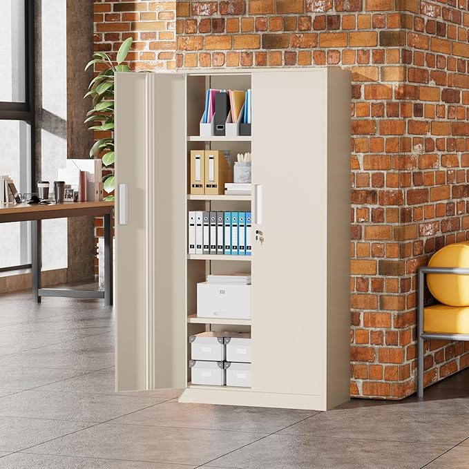 Greenvelly Metal Garage Storage Cabinet - Image 2