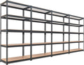 HOMEDANT 5 Tier Storage Shelves Adjustable Laminated Boltless Garage Metal by TheBestOrganizingSolution