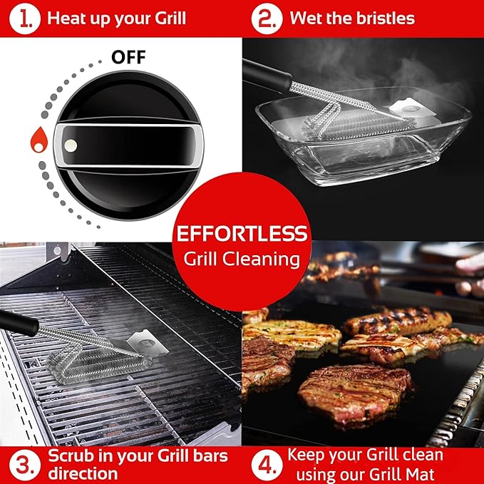 KITCHEN PERFECTION Safe Wire Grill Brush - Image 6