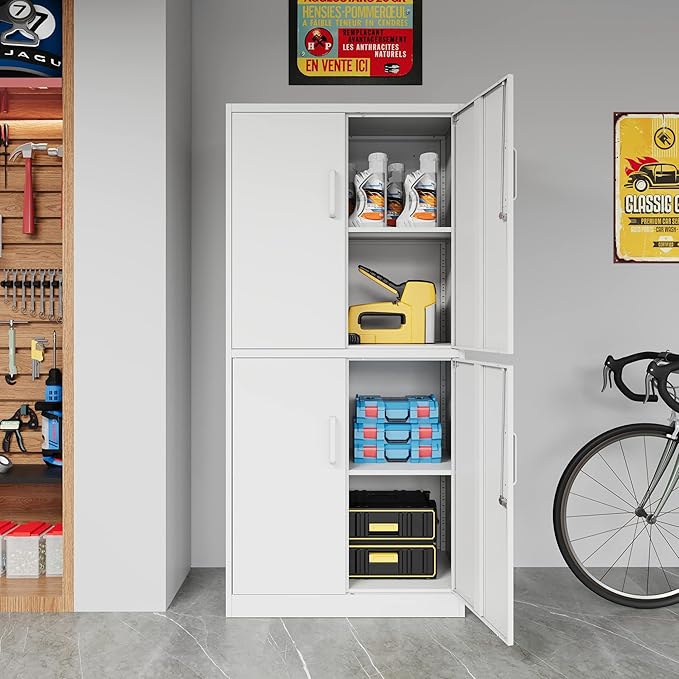 STANI Metal Storage Cabinet, Locking Steel Cabinet - Image 4