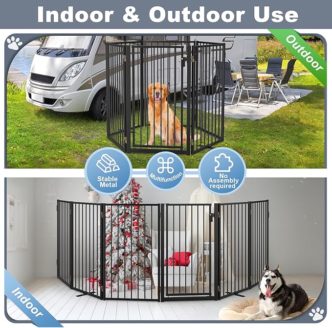 Metal Freestanding Dog Gates - Image 5