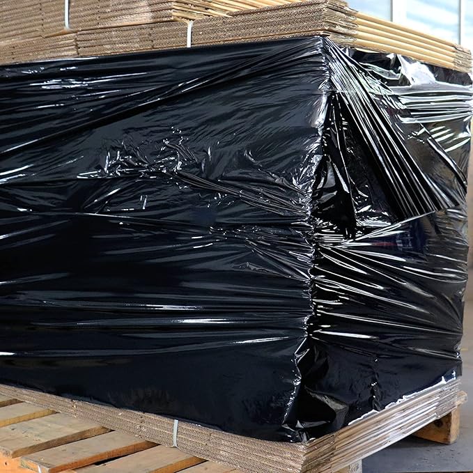 BOMEI PACK 1 Pack 1200ft Industrial Black Stretch Wrap Film 70 Gauge 15" - Image 7