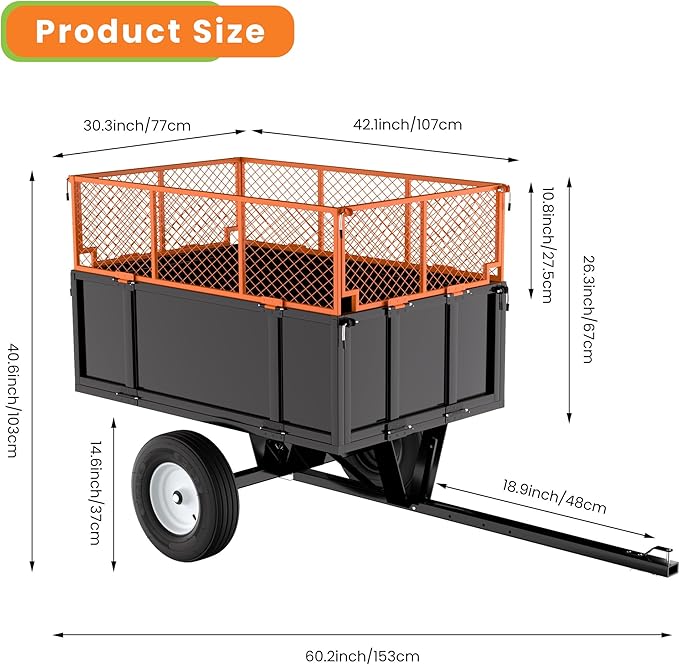 Heavy Duty ATV Dump Cart - Image 6