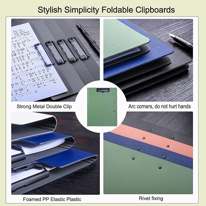 10 Pack Foldable Clipboards, A4 Clipboard Folder, Office Clipboard Folder - Image 7