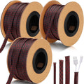 Pangda 300 Feet 1/4, 3/8 Inches Wire Loom PET Expandable Braided Sleeving by Pangda