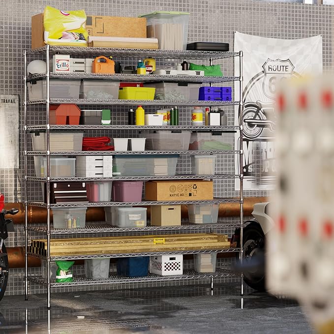 24" Deep x 72" Wide x 86" Height Wire Shelving Kit | 10-Tier | NSF Commercial - Image 4