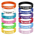 Custom Silicone Wristbands Bulk, Personalize by Handmade