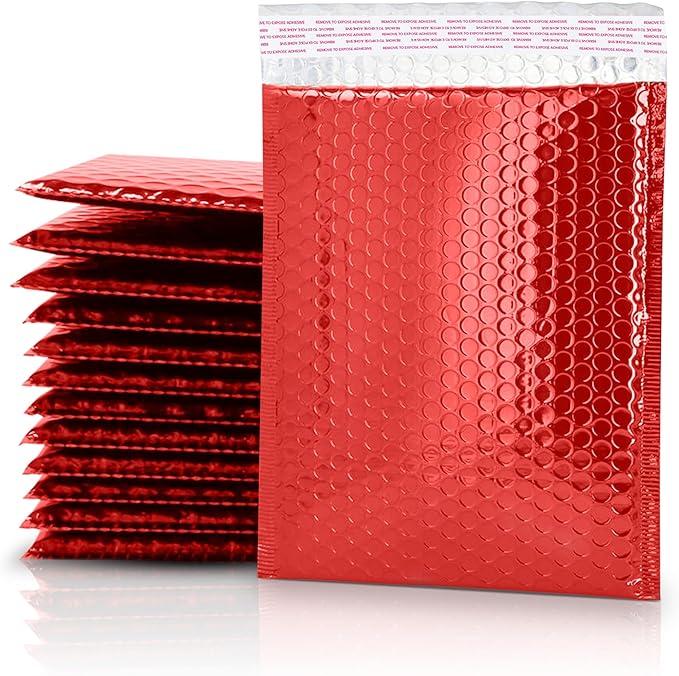 GGR Supplies Metallic Bubble Padded Envelope Mailers, 7.5 X 11 Inches, by GGRSupplies
