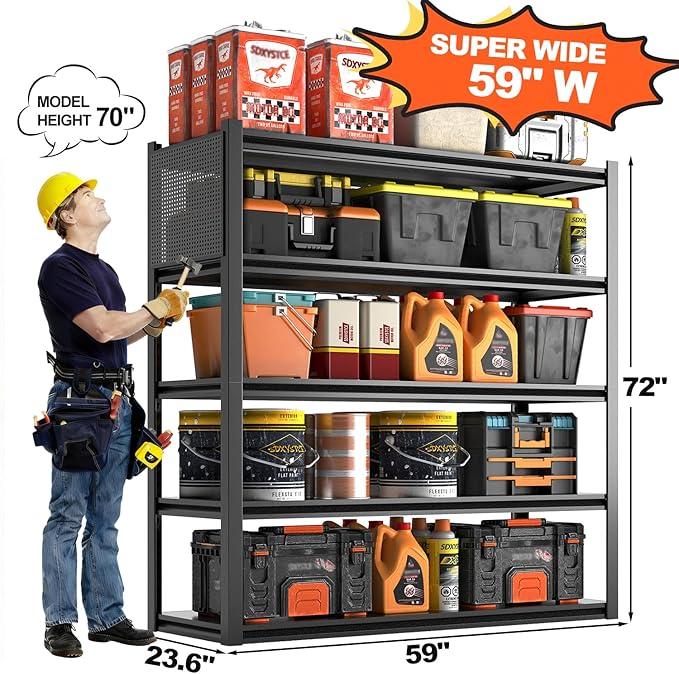 Metal Garage Shelving Unit - Image 3