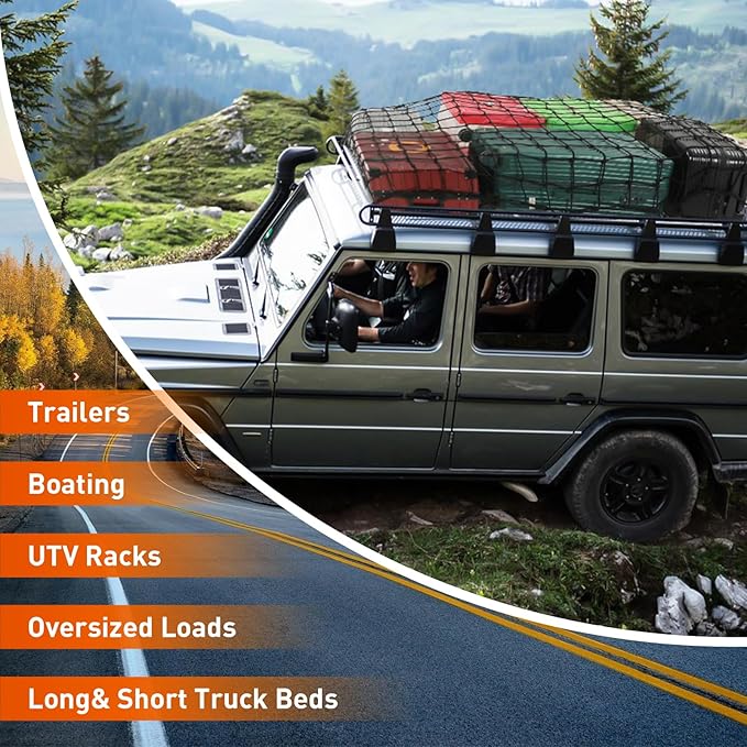 Heavy Duty Cargo Net for Pickup Truck Bed - Image 7