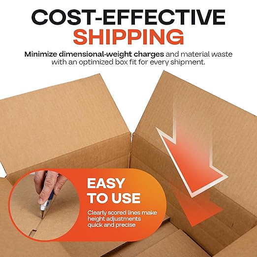 Multi-Depth Corrugated Shipping Boxes, Storage & Small Business Packaging - Image 3