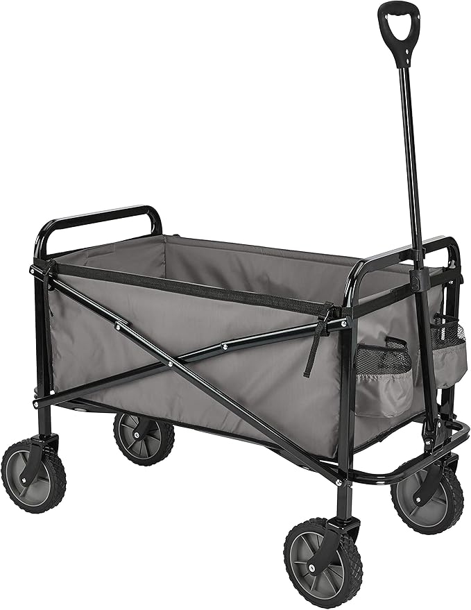 Amazon Basics Collapsible Folding Heavy Duty Utility Wagon by AmazonBasics