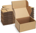Shipping Boxes 6x4x3 inches Small Mailing Boxes 25 Pack Brown Cardboard by POEVER