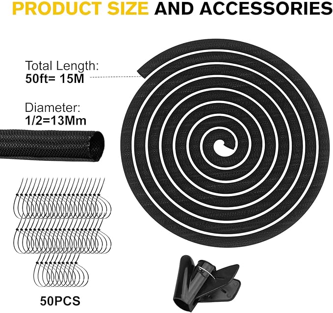 Cord Protectors from Pets No Chew, Ultra Durable Wire Protector Cord Covers - Image 7
