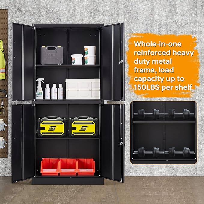 STANI Metal Storage Cabinet, Locking Steel Cabinet - Image 7