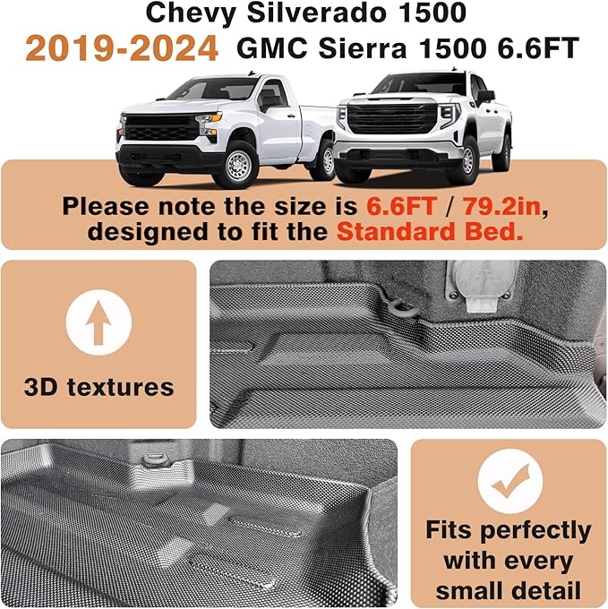 TripleAliners Truck Bed Mat Compatible - Image 5