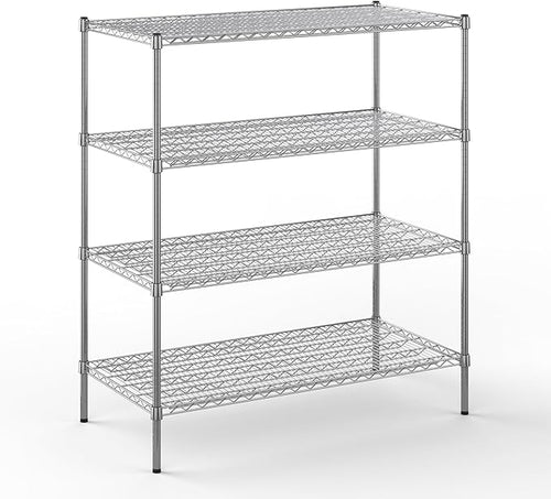 24" Deep x 48" Wide x 54" Height Wire Shelving Kit | 4-Tier | NSF Commercial by Regal+Altair