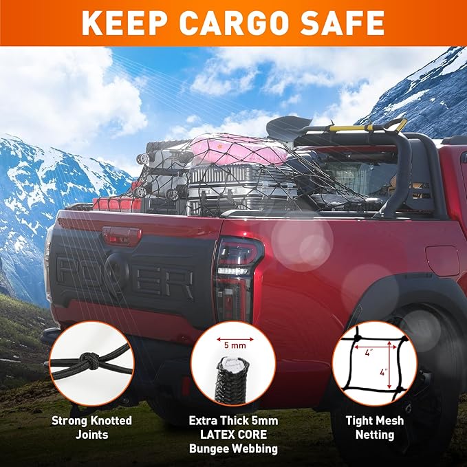 Heavy Duty Cargo Net for Pickup Truck Bed - Image 6